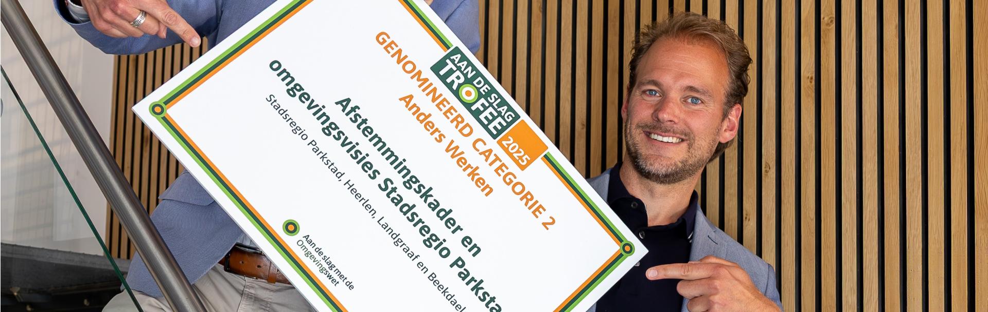 Stem op Stadsregio Parkstad Limburg, de zeven deelnemende gemeenten en KuiperCompagnons voor de Aan de slag-Trofee!